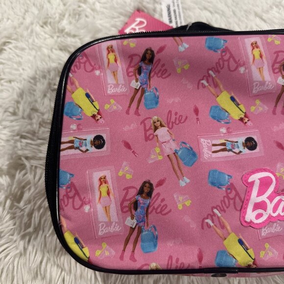 Barbie lunchbox NWT soft shelly zip close insulated girlie pop - Picture 3 of 12